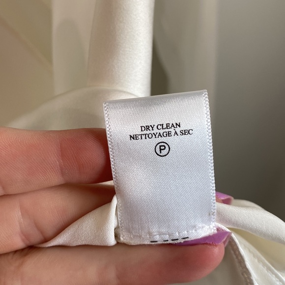 ALC Silk White Faux Wrap Hi Lo Top 10 - Picture 4 of 7